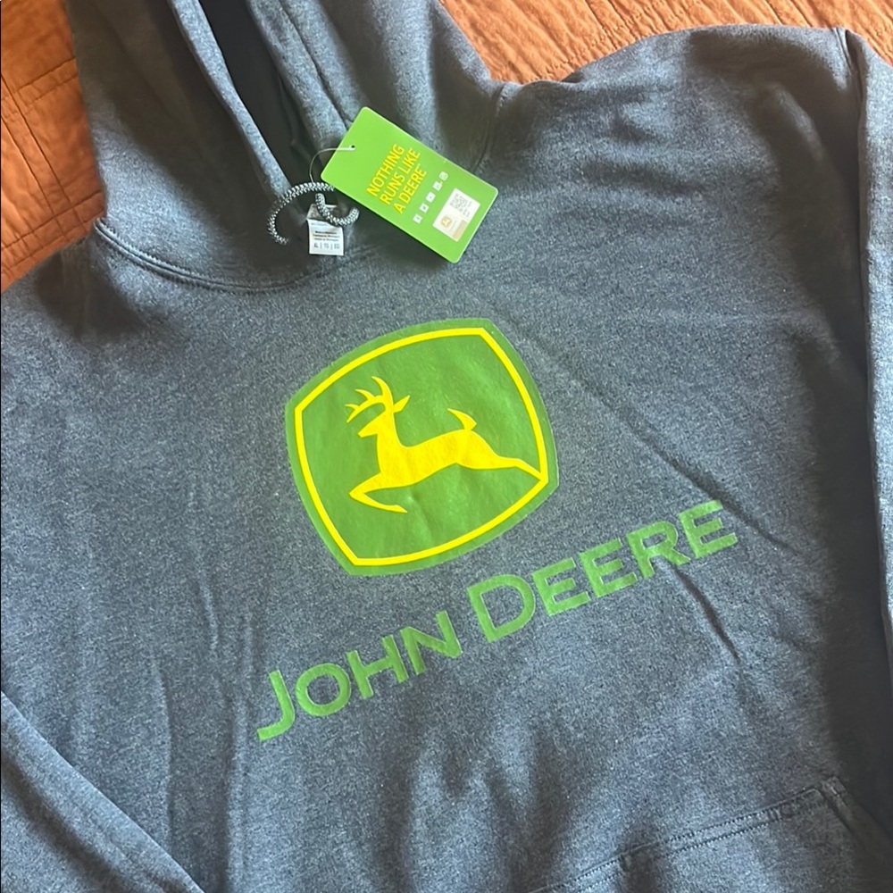 John Deere Gray Hoodie